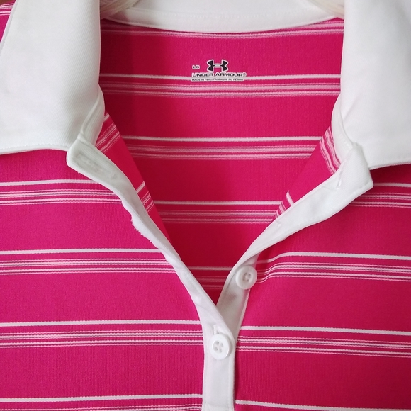 Under Armour Pink & White Athelic Tank Top… - Picture 4 of 7